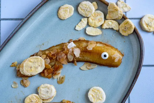 Bananen nagerecht of traktatie