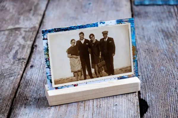 Foto’s op standaard kerstkaarten