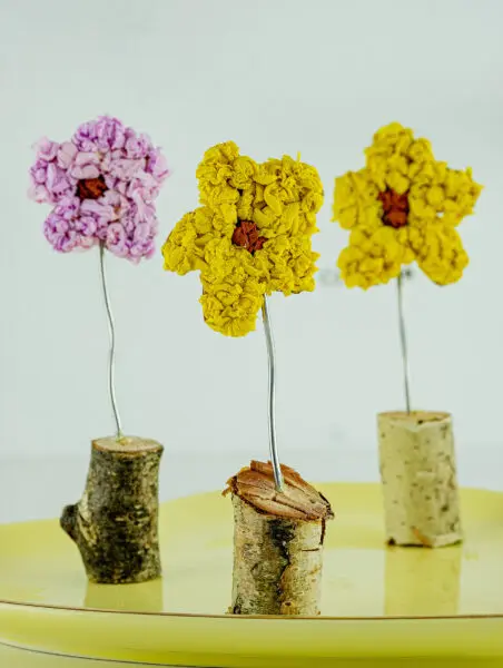 Lente in Huis Papierbloemen Knutselen