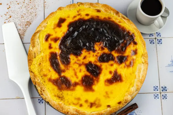 Pastel de Nata, maar dan als taart