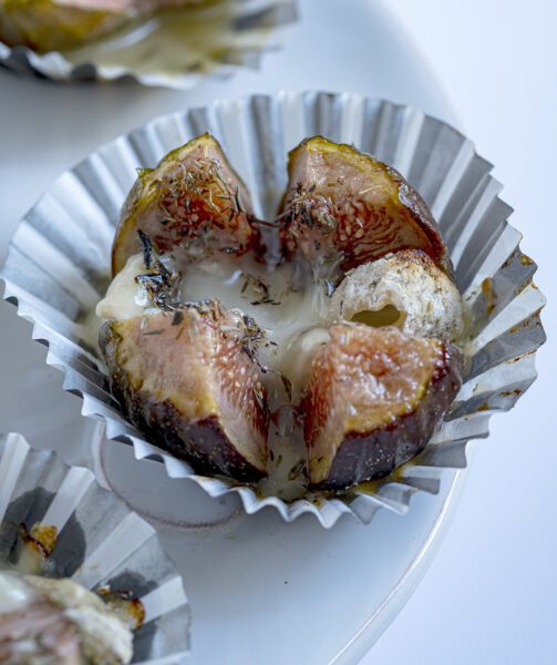 Vijgen met gorgonzola uit de oven