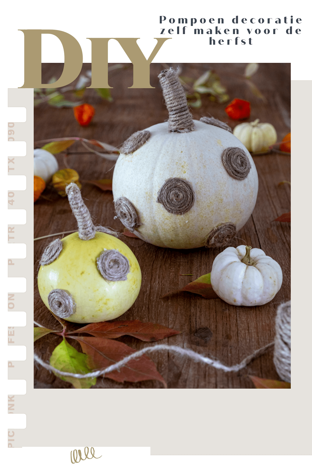 Pompoen decoratie zelf maken voor de herfst