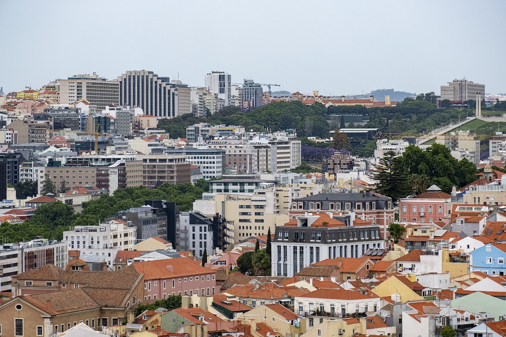 Uitzicht over de stad