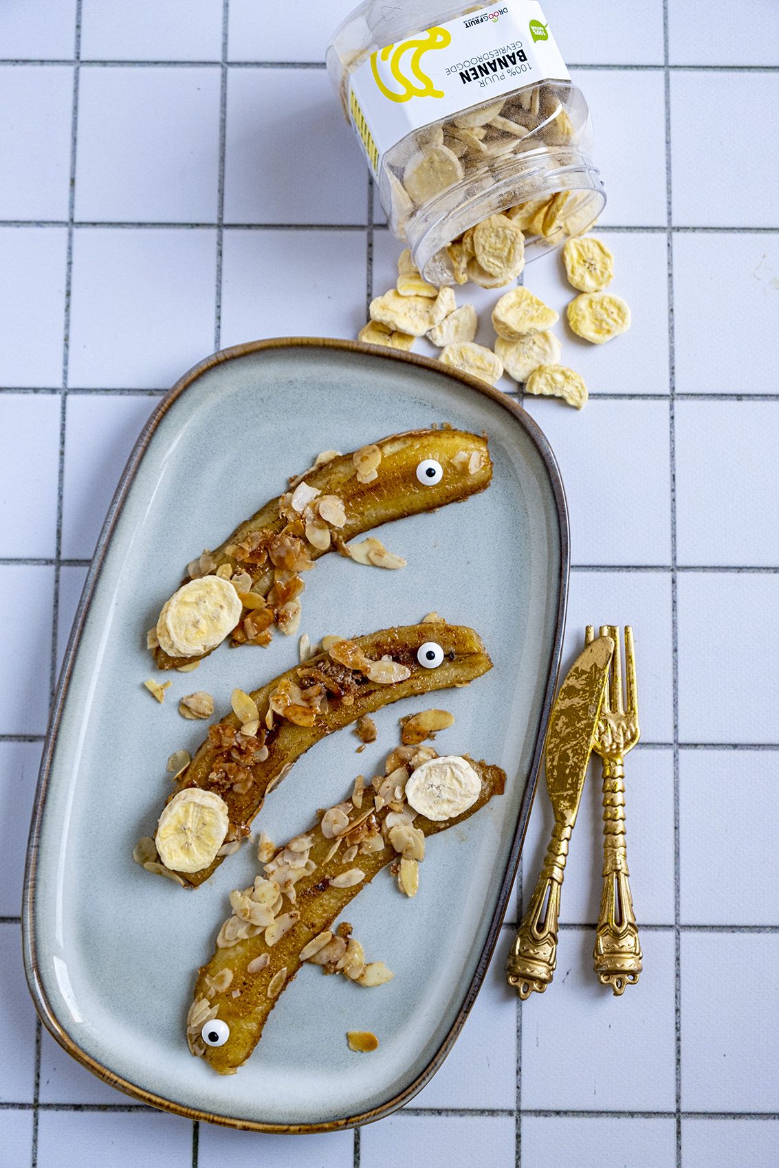 Bananen nagerecht of traktatie