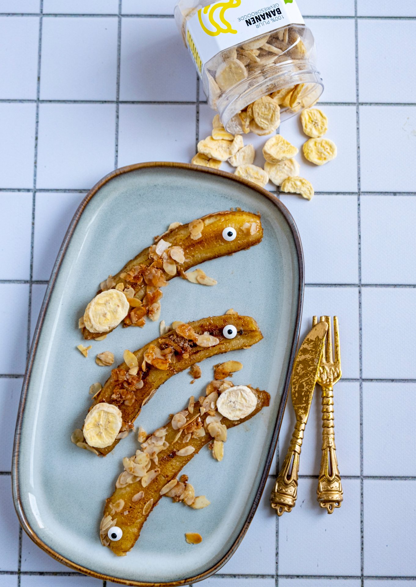 Bananen nagerecht of traktatie