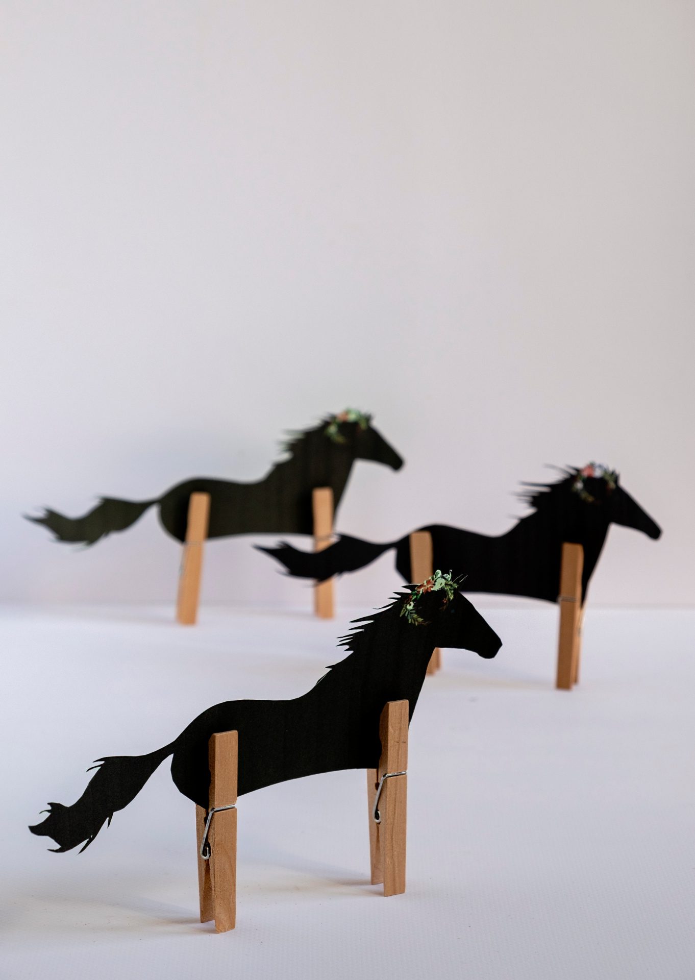 Knutselen met silhouet paard van Sinterklaas