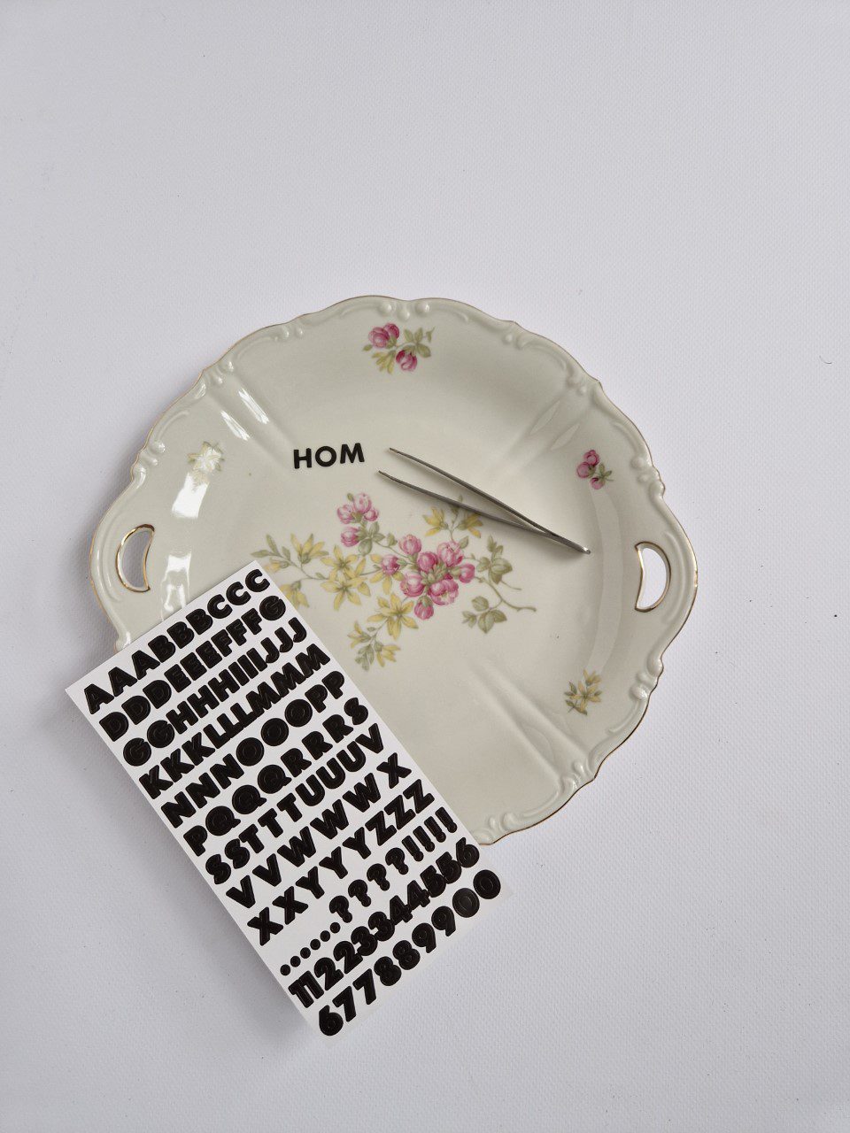 Benodigdheden voor een brocante bord