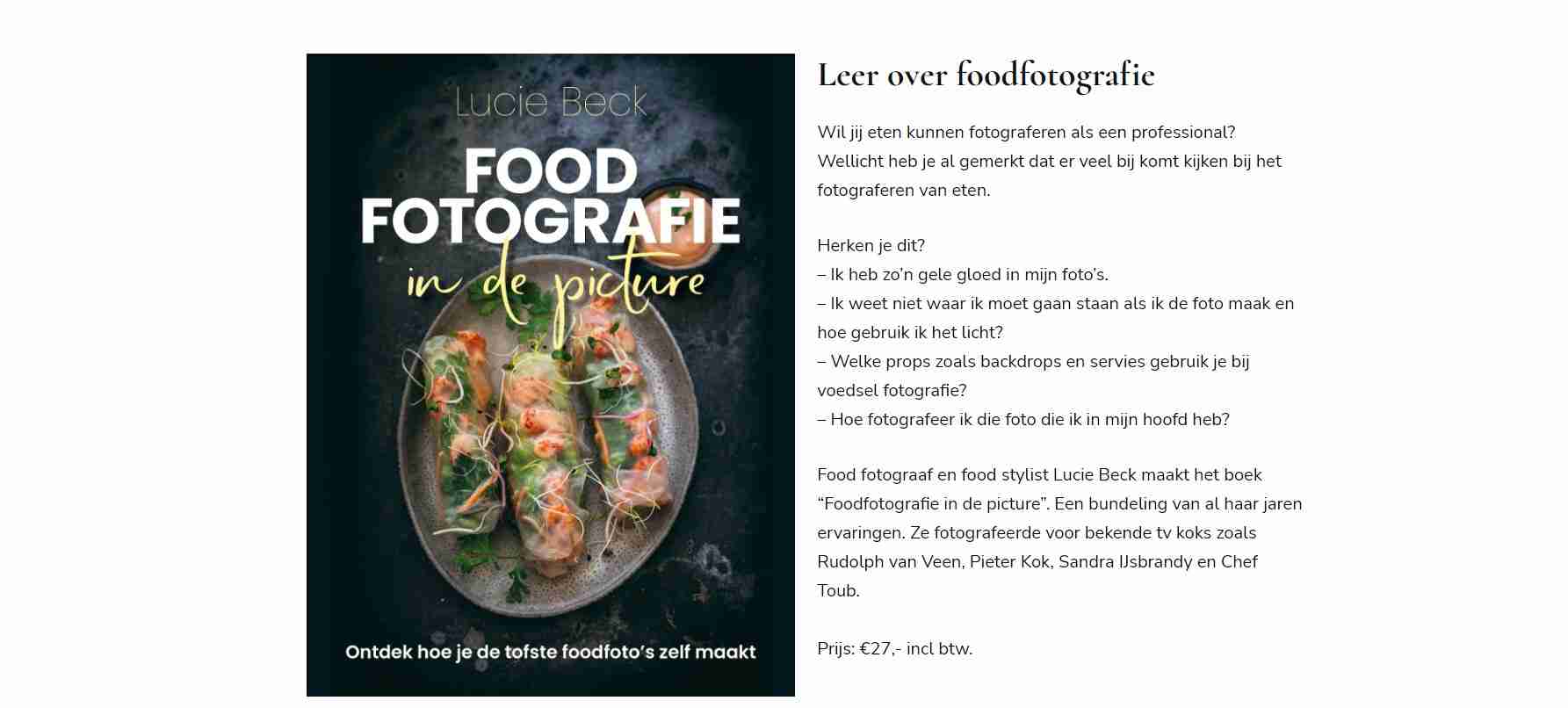 Leer over foodfotografie