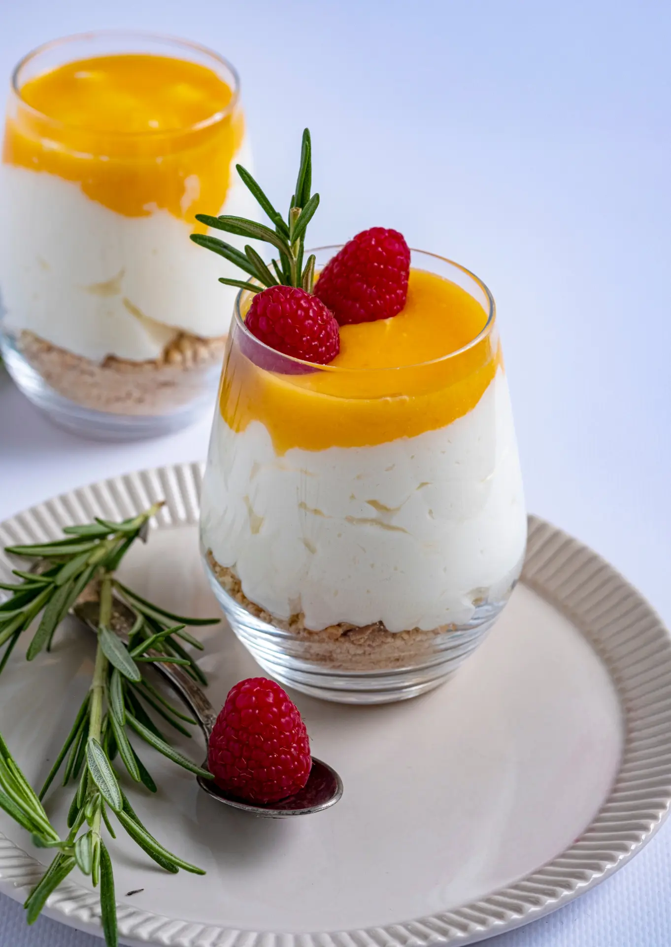 Een hemels room lente dessert met Maria koekjes