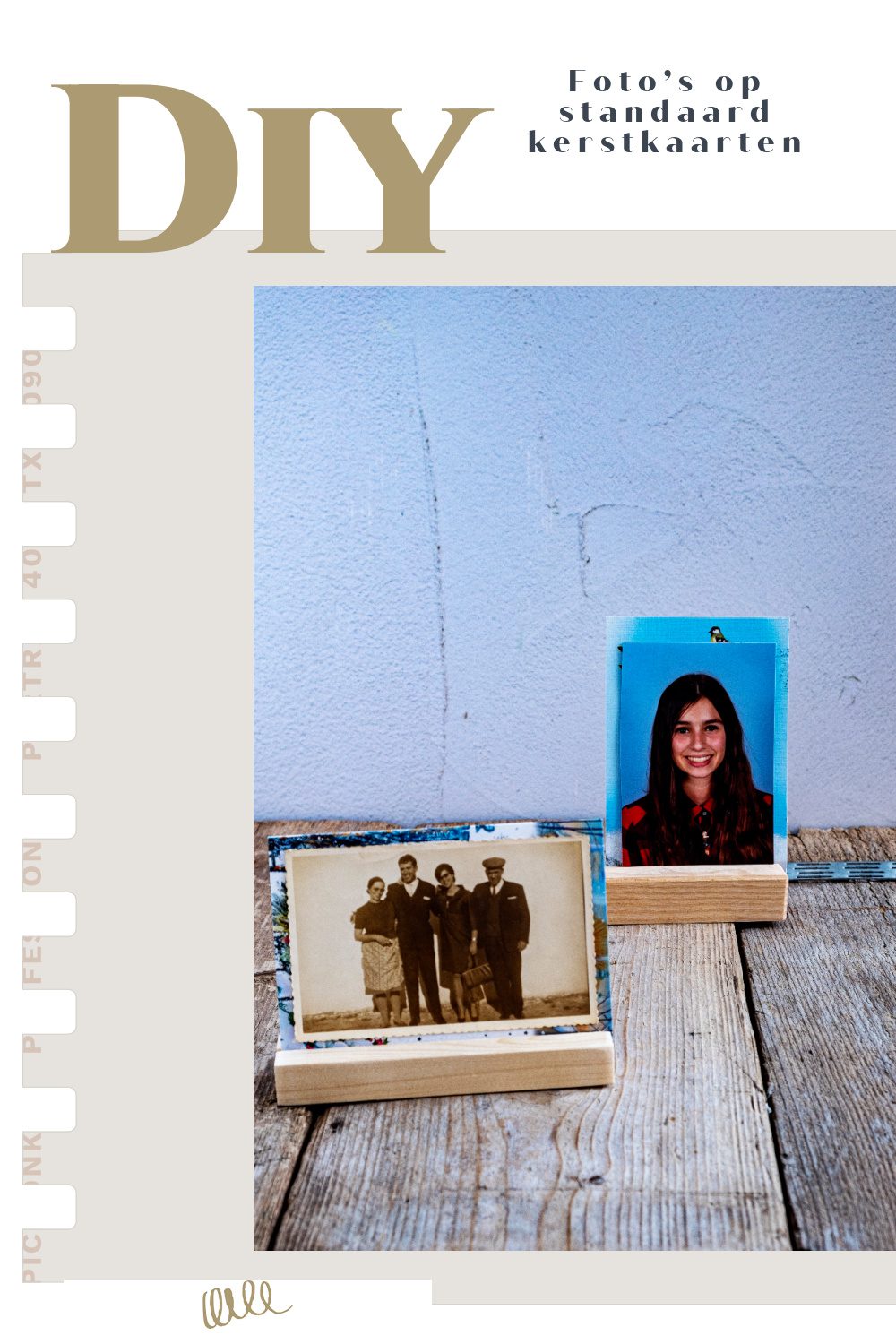 Foto’s op standaard kerstkaarten