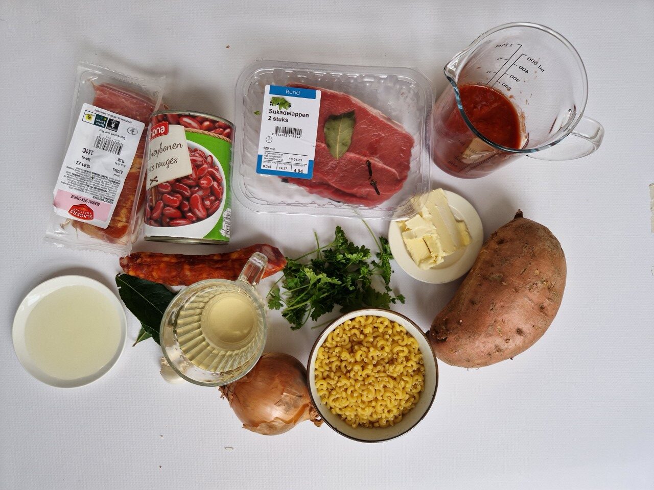 Ingrediënten voor 3 tot 4 personen