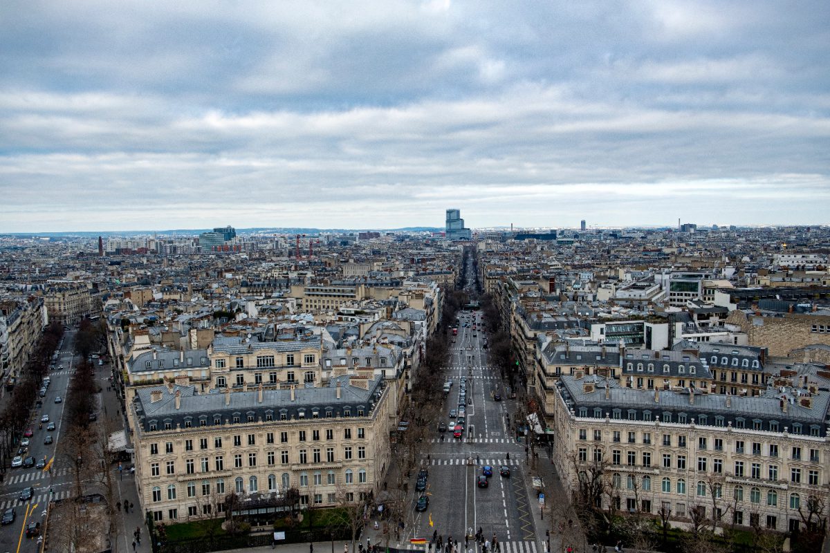Uitzicht over de hele stad