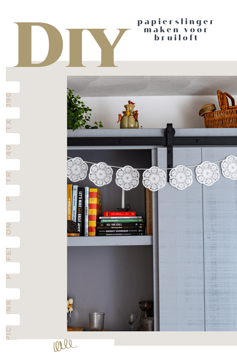 Diy papierslinger maken voor bruiloft