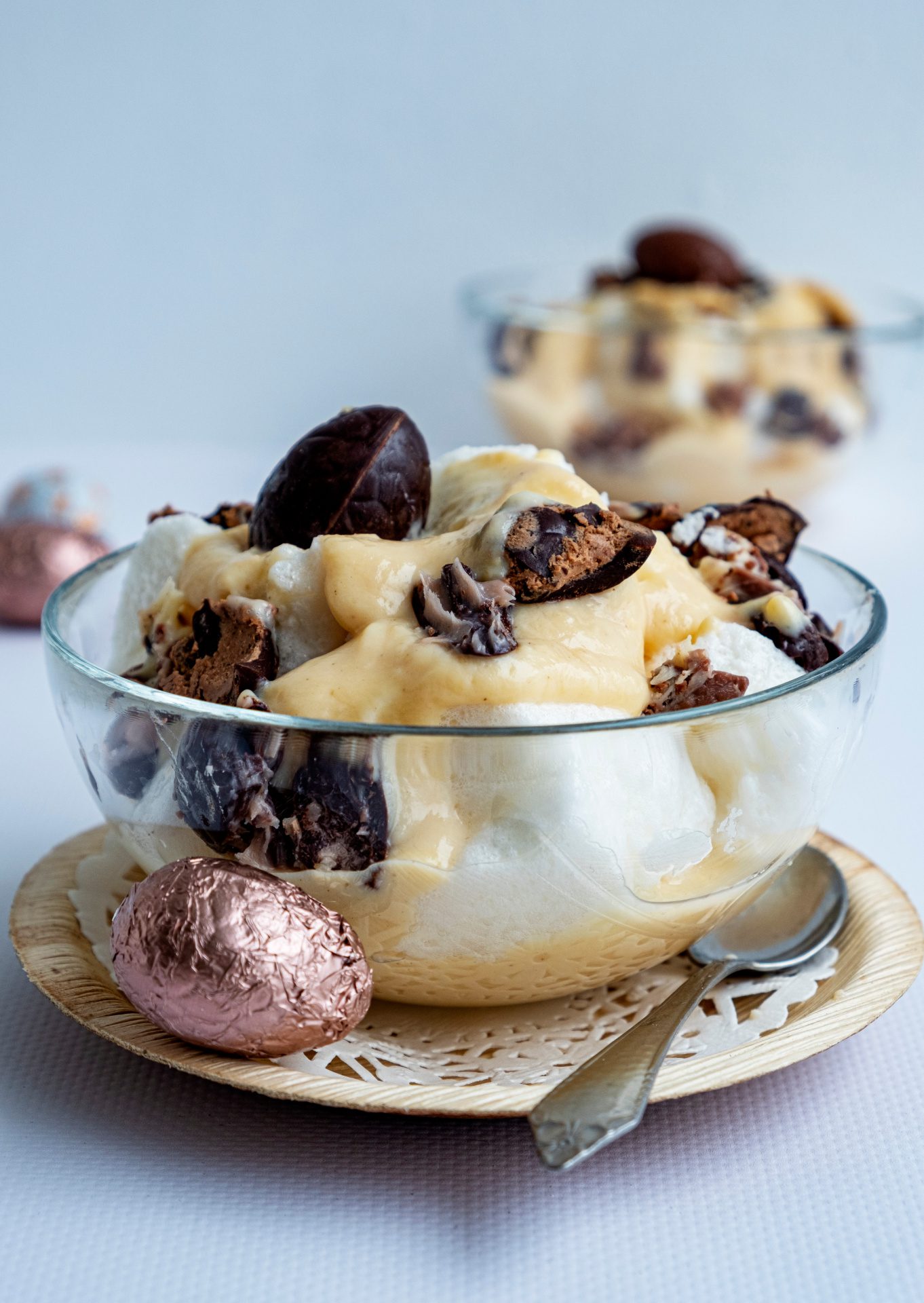 Paasdessert met eieren en honing