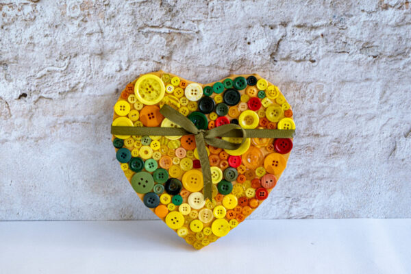 Moederdag Diy hart met knopen