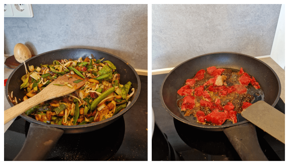 Oosterse roerbak groenten