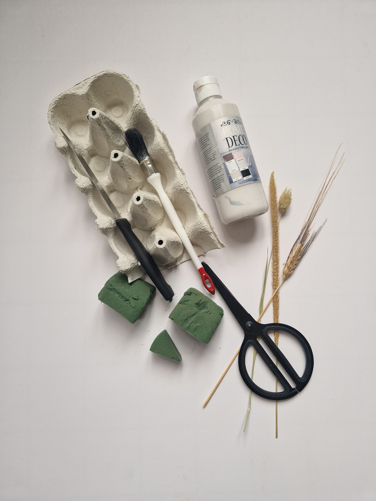 Benodigdheden Gedroogde bloemen DIY voor op tafel