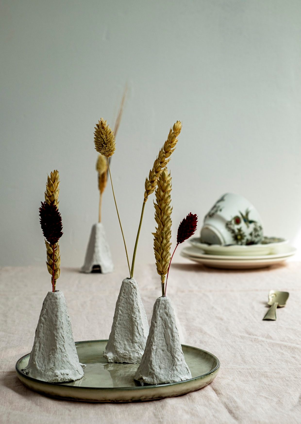 Gedroogde bloemen DIY voor op tafel