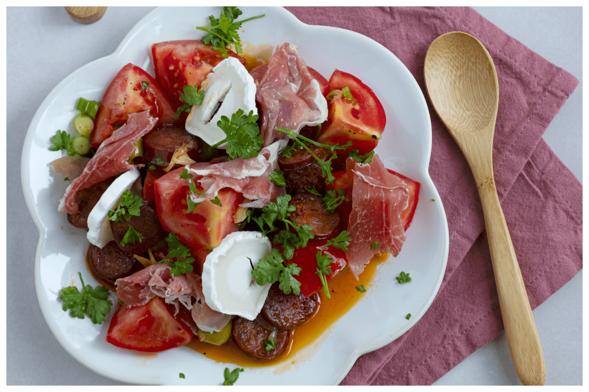 Salade Andalusië met extra ingrediënten