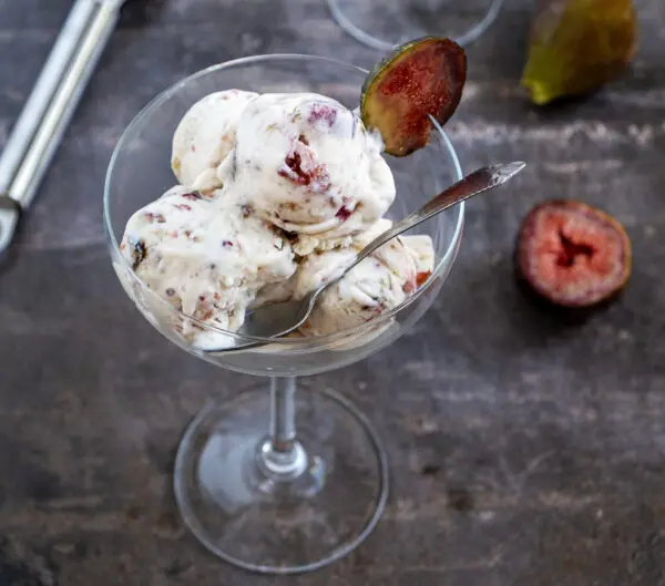 Vijgen ijs maken zonder ijsmachine