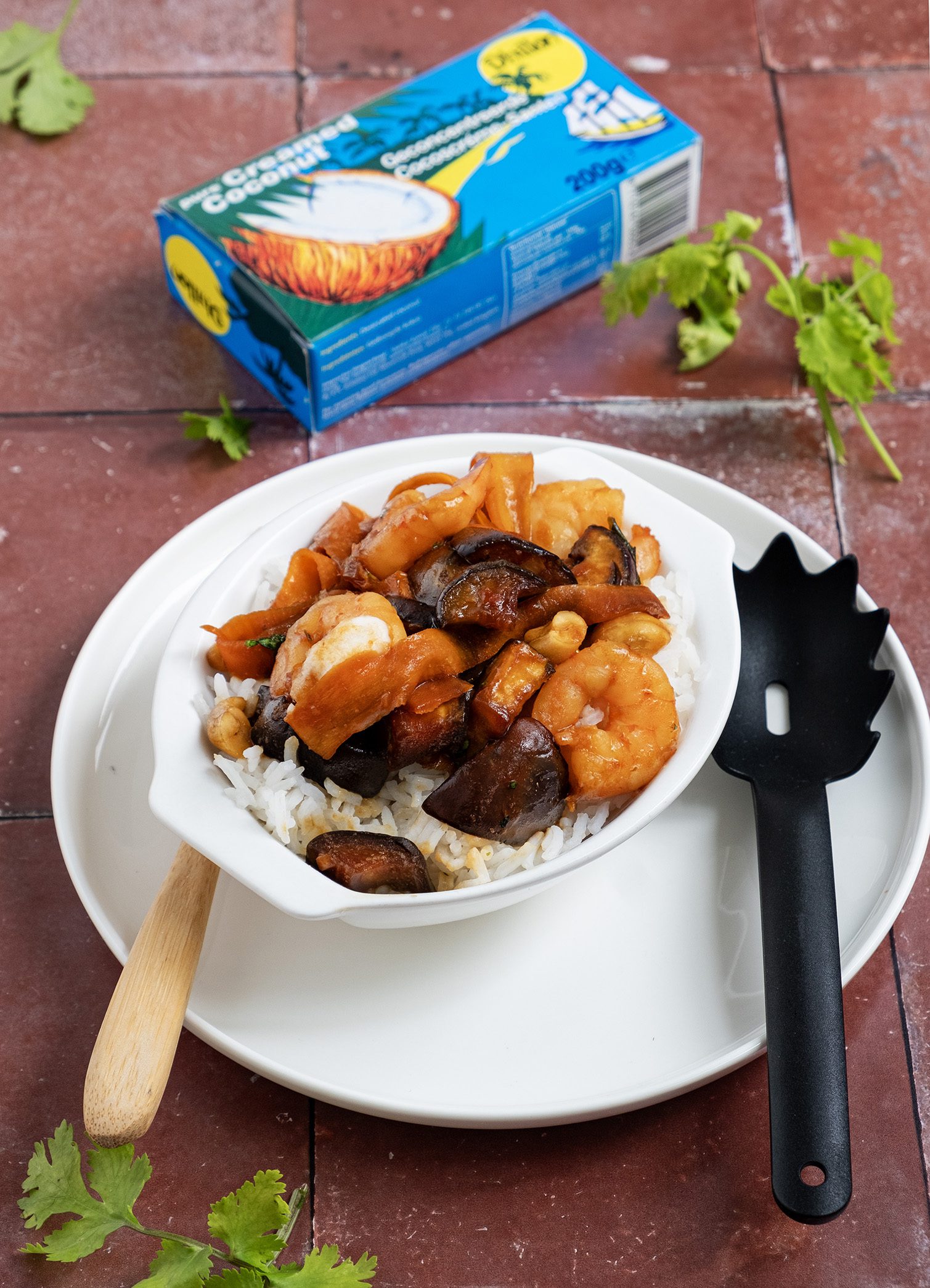 Wok garnalen met roergebakken