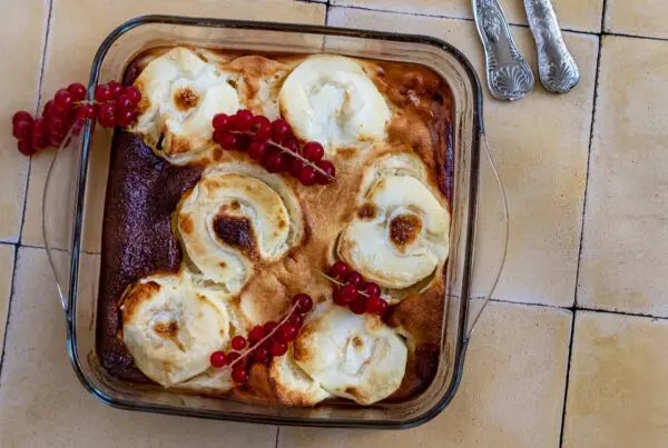 Een toetje van appel met 3 ingrediënten