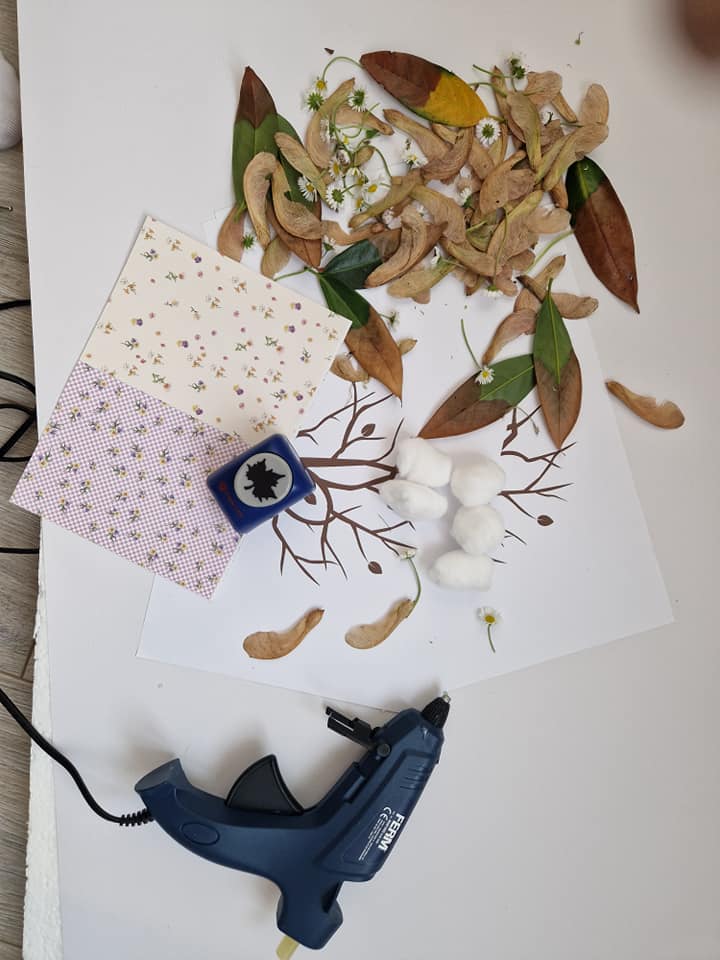 4 seizoenen boom knutselen