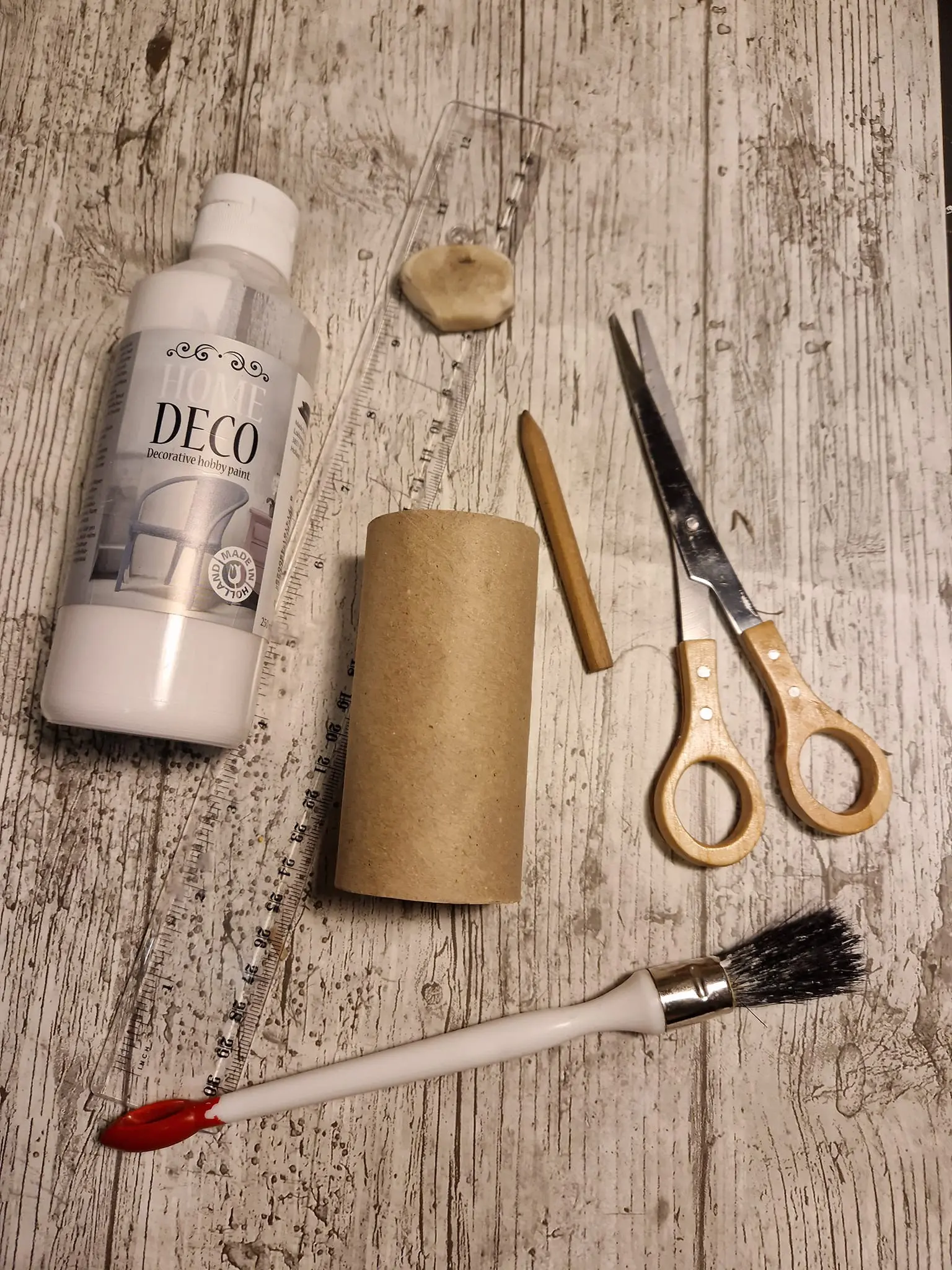 Benodigdheden Diy wc-rollen sterren