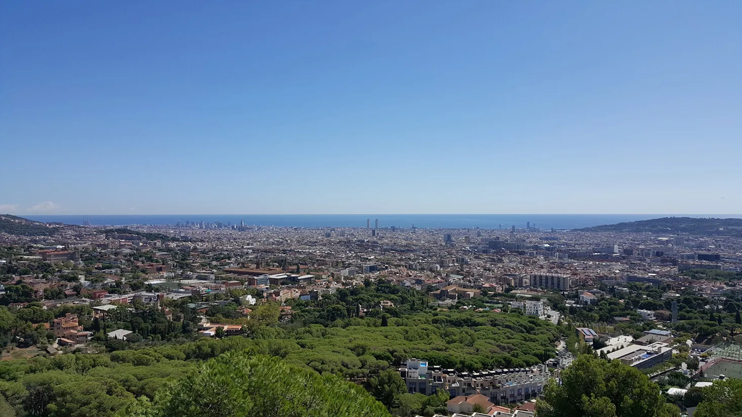 Barcelona Uitzicht vanaf Collserola