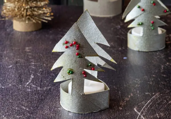 Diy Kerstboom van een wc rol