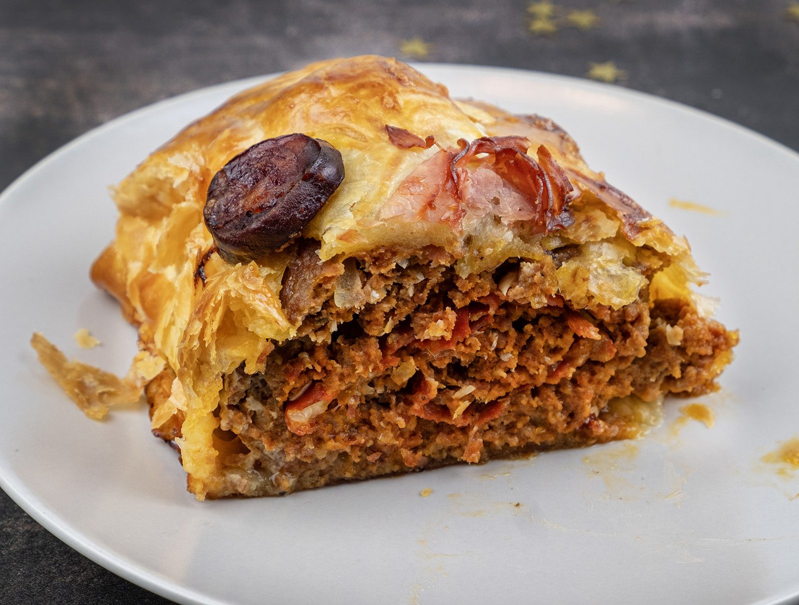 Luxe gehaktrol op Portugese wijze