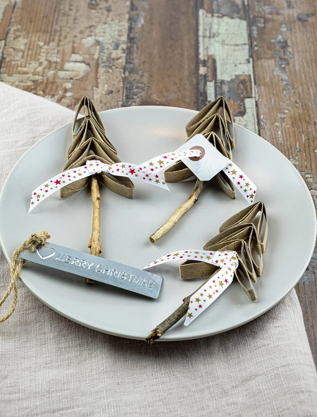 Naamkaartjes kerst maken