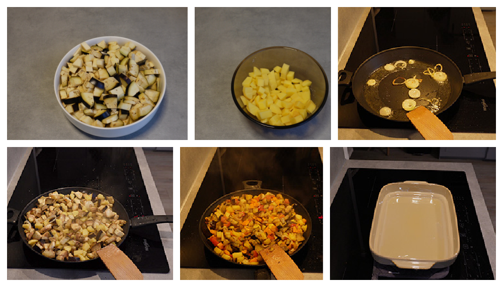 Zo maak je het: Aubergines en aardappelen uit de oven