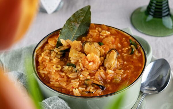 Arroz de marisco met Nederlandse producten