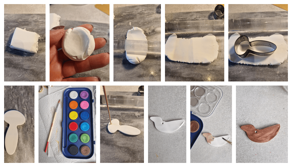 Benodigdheden: Diy slinger van kleifiguurtjes