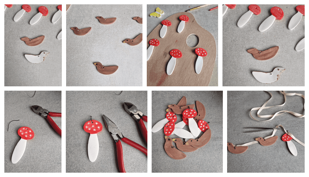 Benodigdheden: Diy slinger van kleifiguurtjes