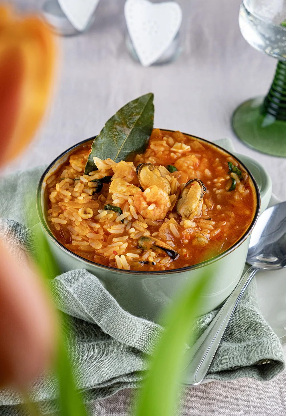 Arroz de marisco met Nederlandse producten