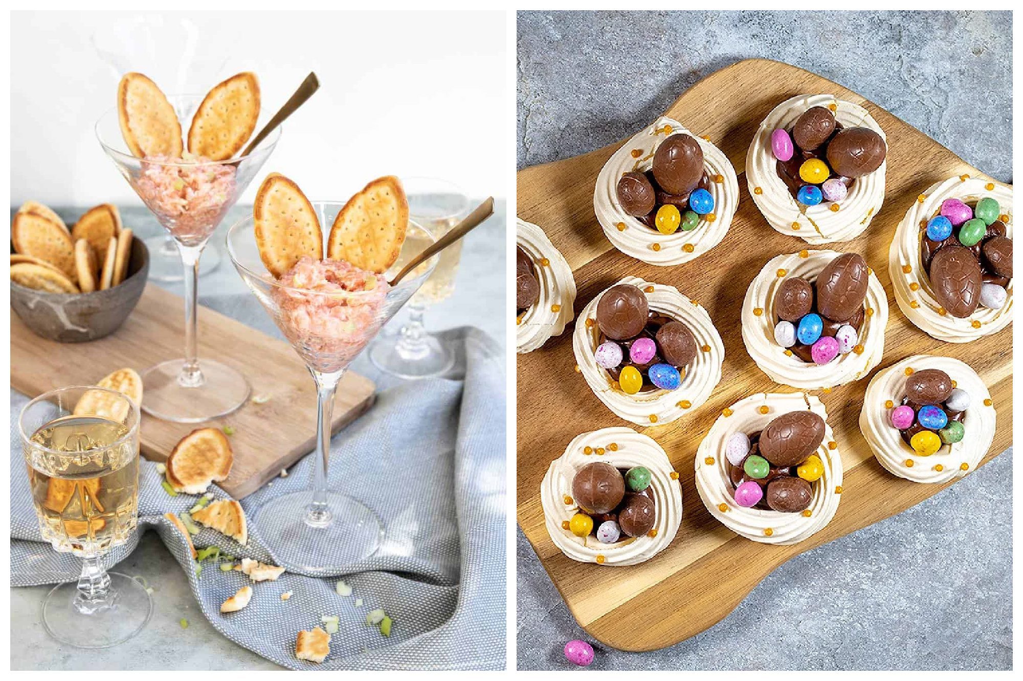11-Amuse gerookte zalmtartaar met limoncello12-Pavlova nestjes met chocolade
