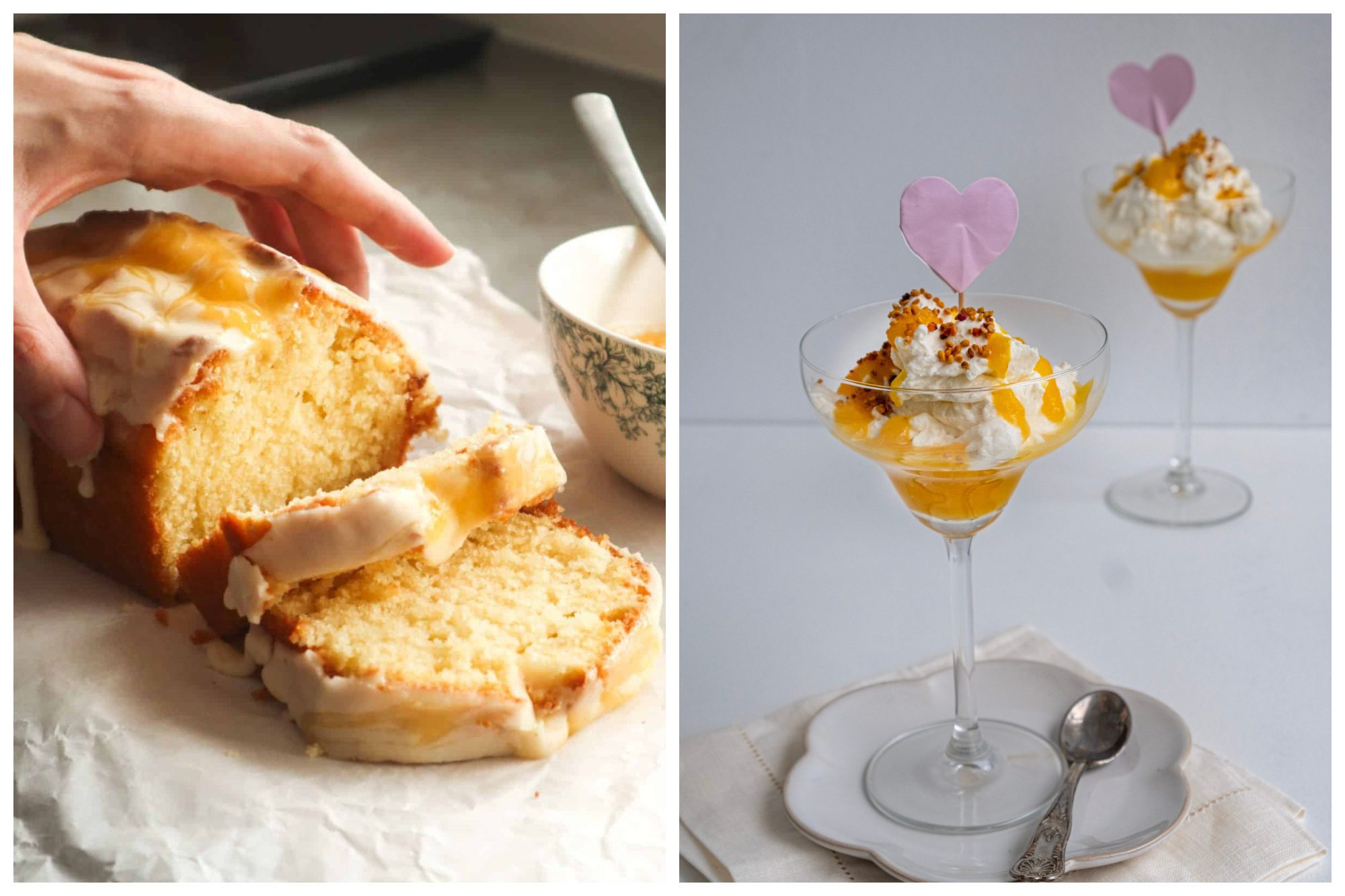 15- lemon curd cake 16-Heerlijk mascarpone dessert met perzik
