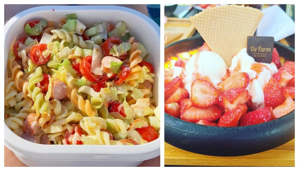 Ik hou vooral van heerlijke salades, ijscrème