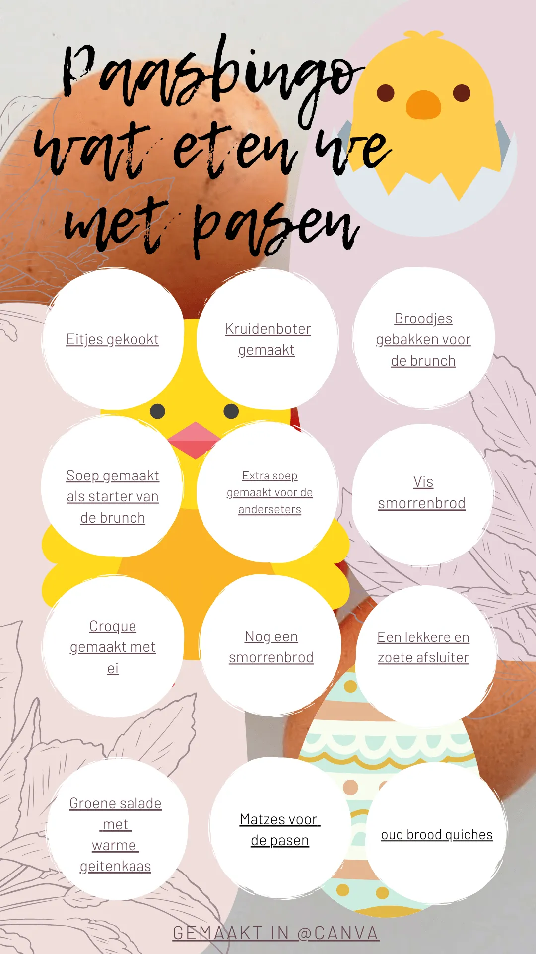 Paasbingo - Elisabethsmagazine Paasbingo