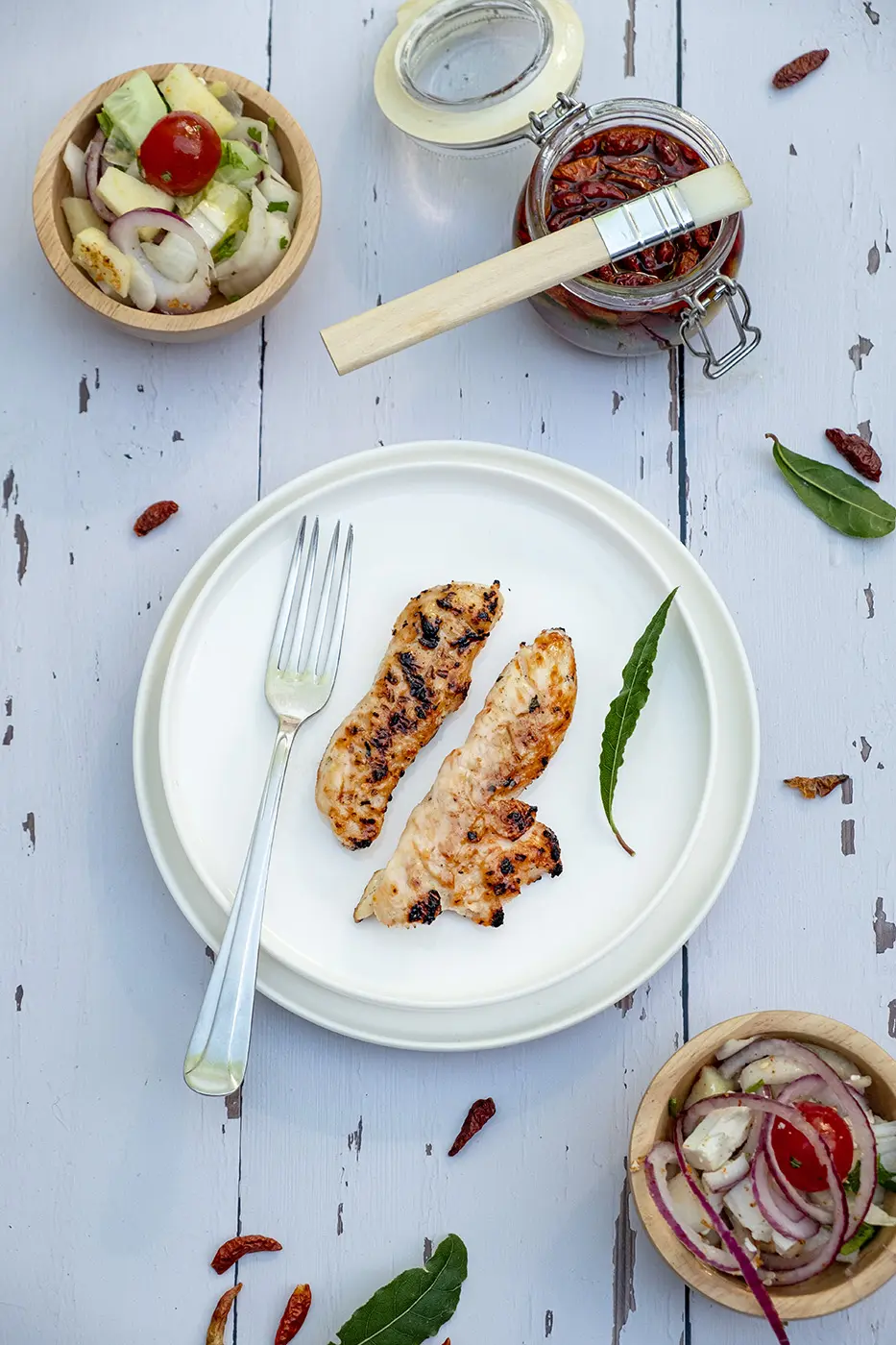 Kippenhaasfilets met piri-pirisaus