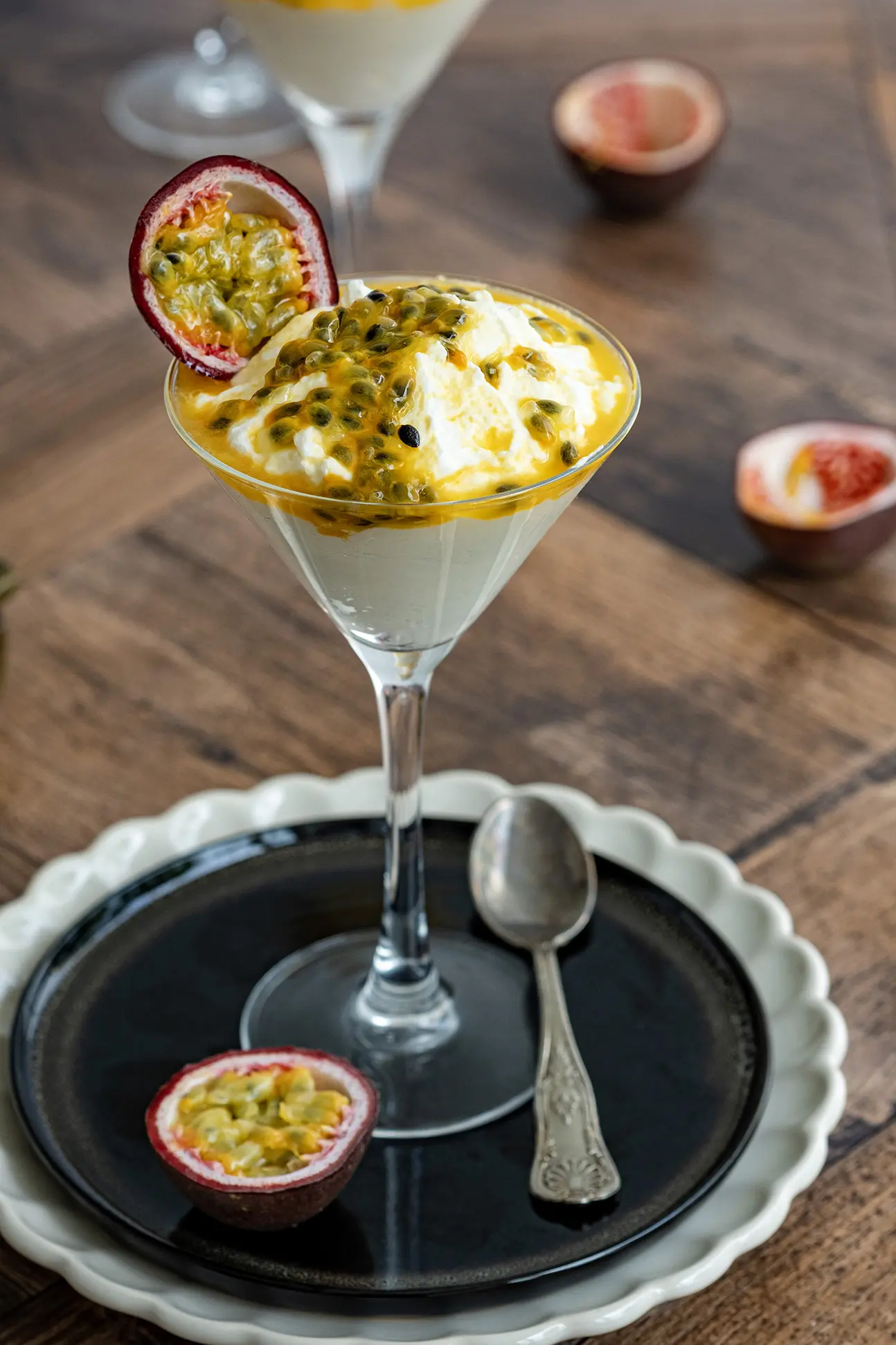 Passie dessert met passievrucht