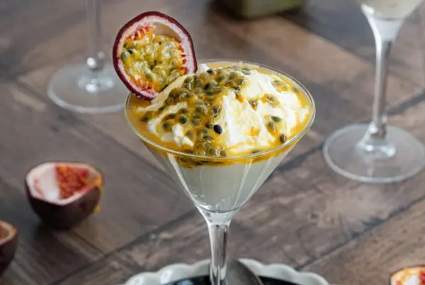 Passie dessert met passievrucht