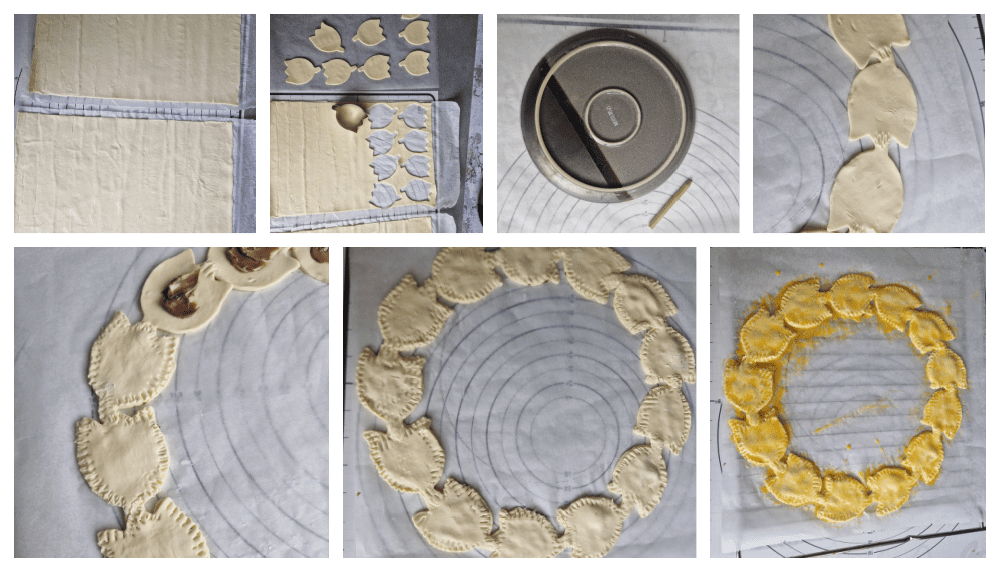 Zo maak je het: Lente bladerdeegkrans met chocolade