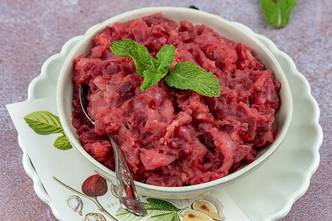 Stamppot van rode bietjes, heerlijk!