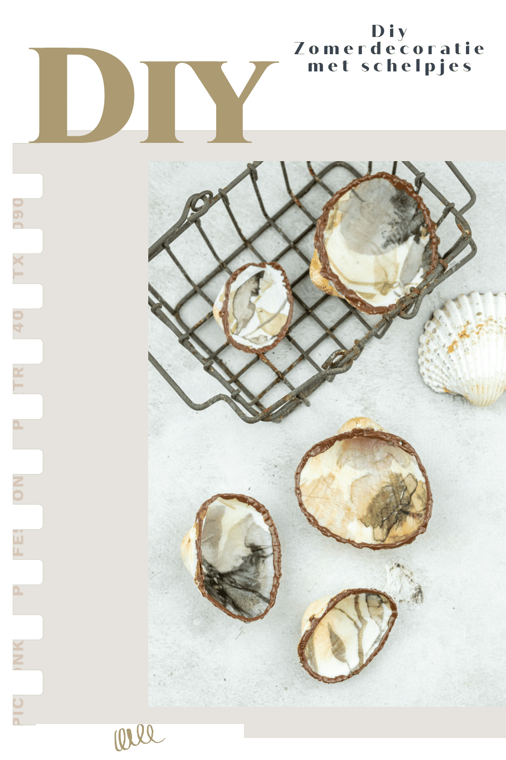 Diy Zomerdecoratie met schelpjes