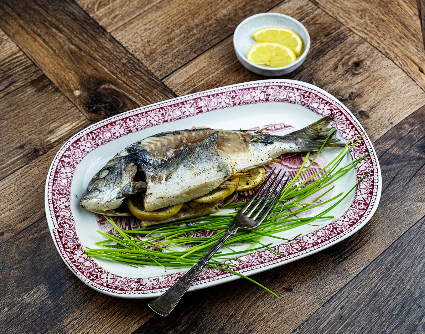 Dorade op cederhout van de Black Bastard