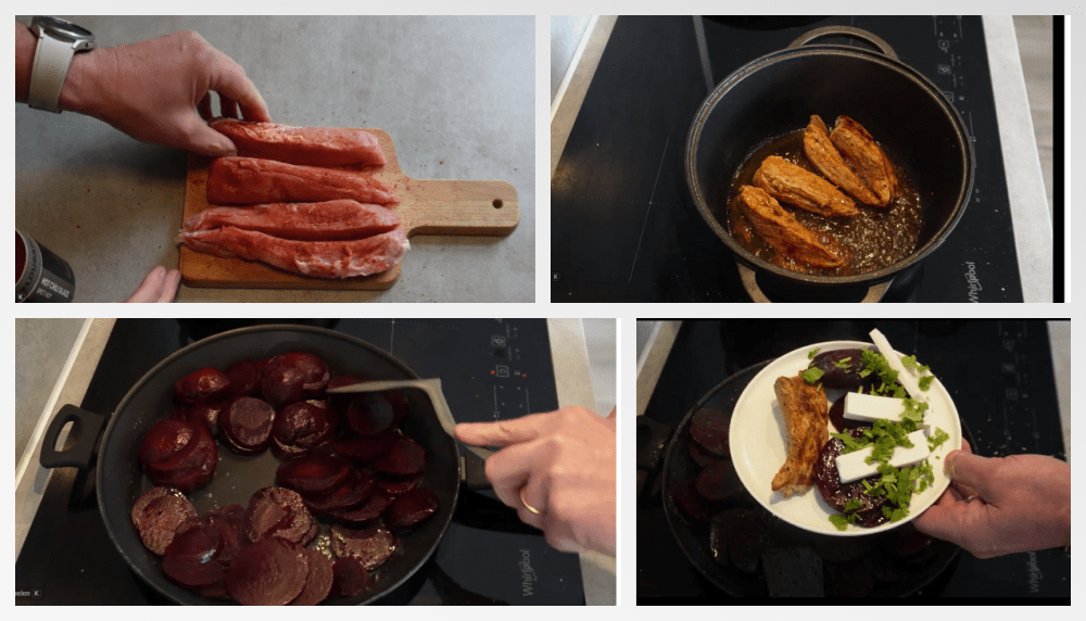Zo maak je het: Varkenshaas met rode balsamico bietjes