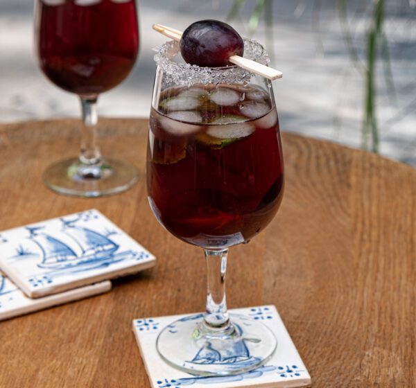 Port cocktail aperitief of welkomstdrankje